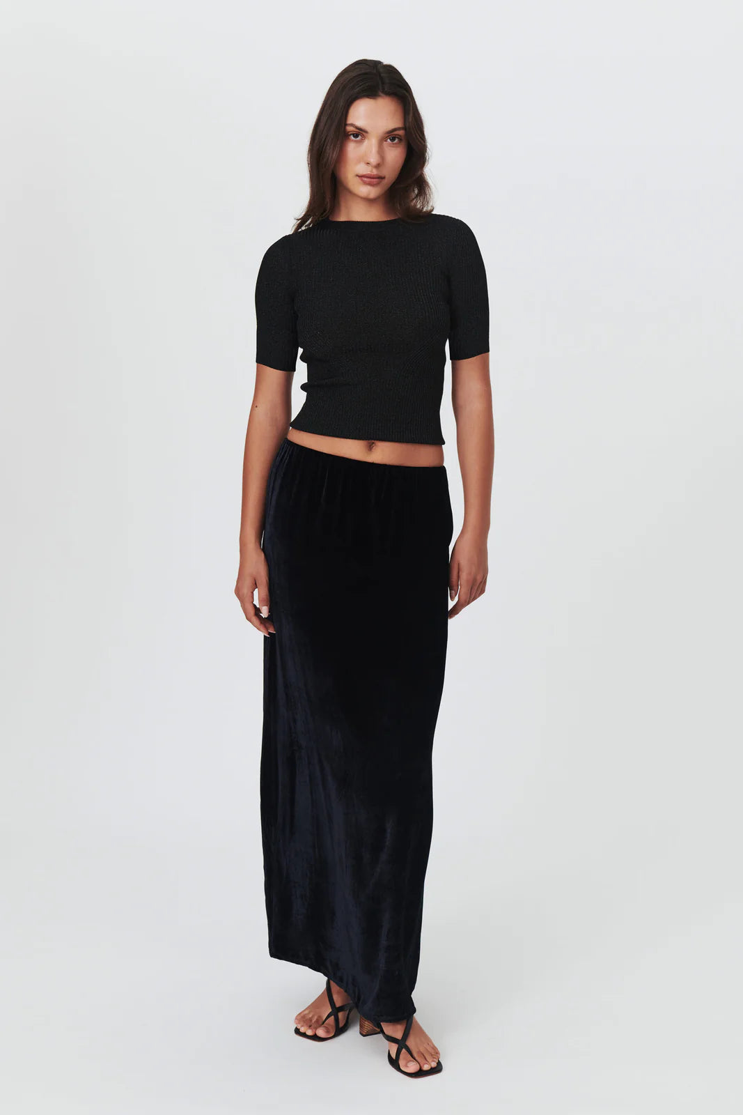 Silk hotsell velvet skirt