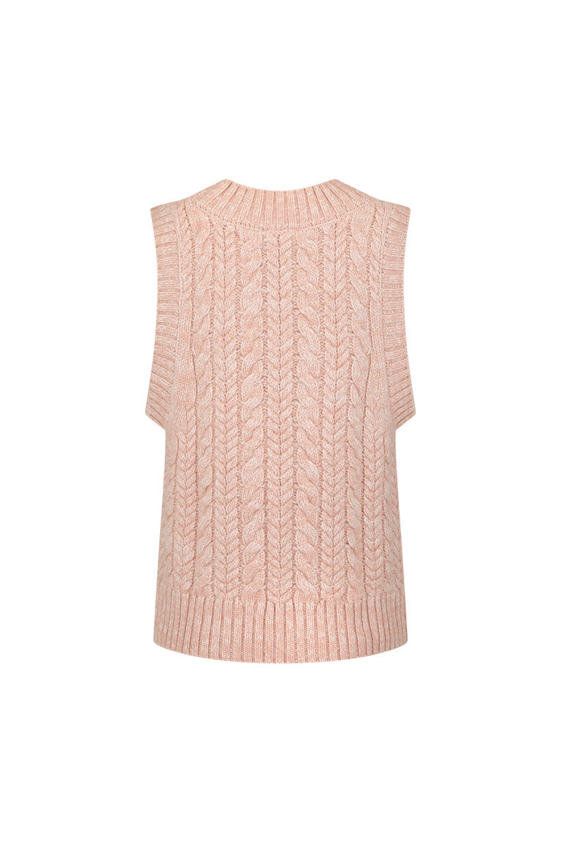 Rolling Hills Knits Vest // Dusty Rose
