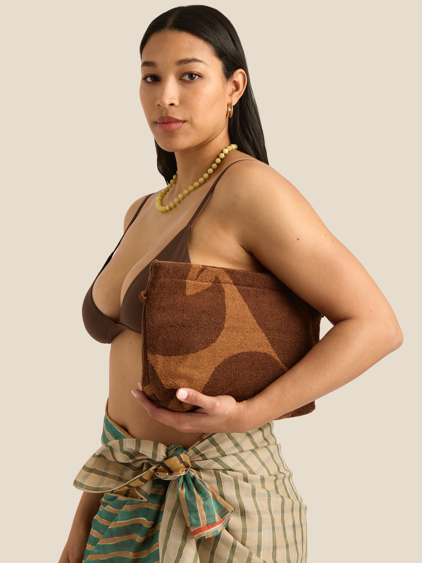 Towelling Pouch // Wave Umber
