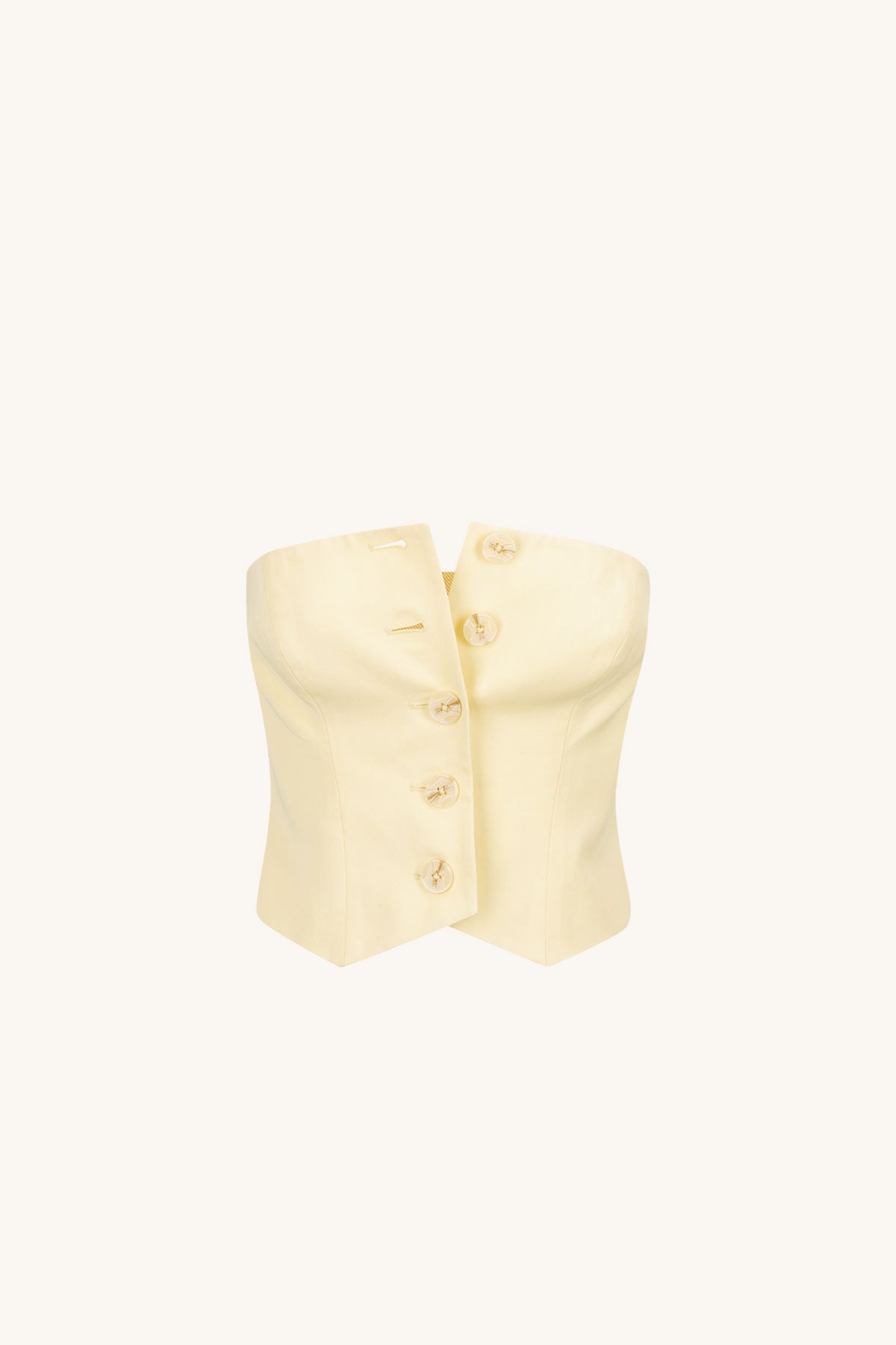Sara Button Up Bodice // Lemon