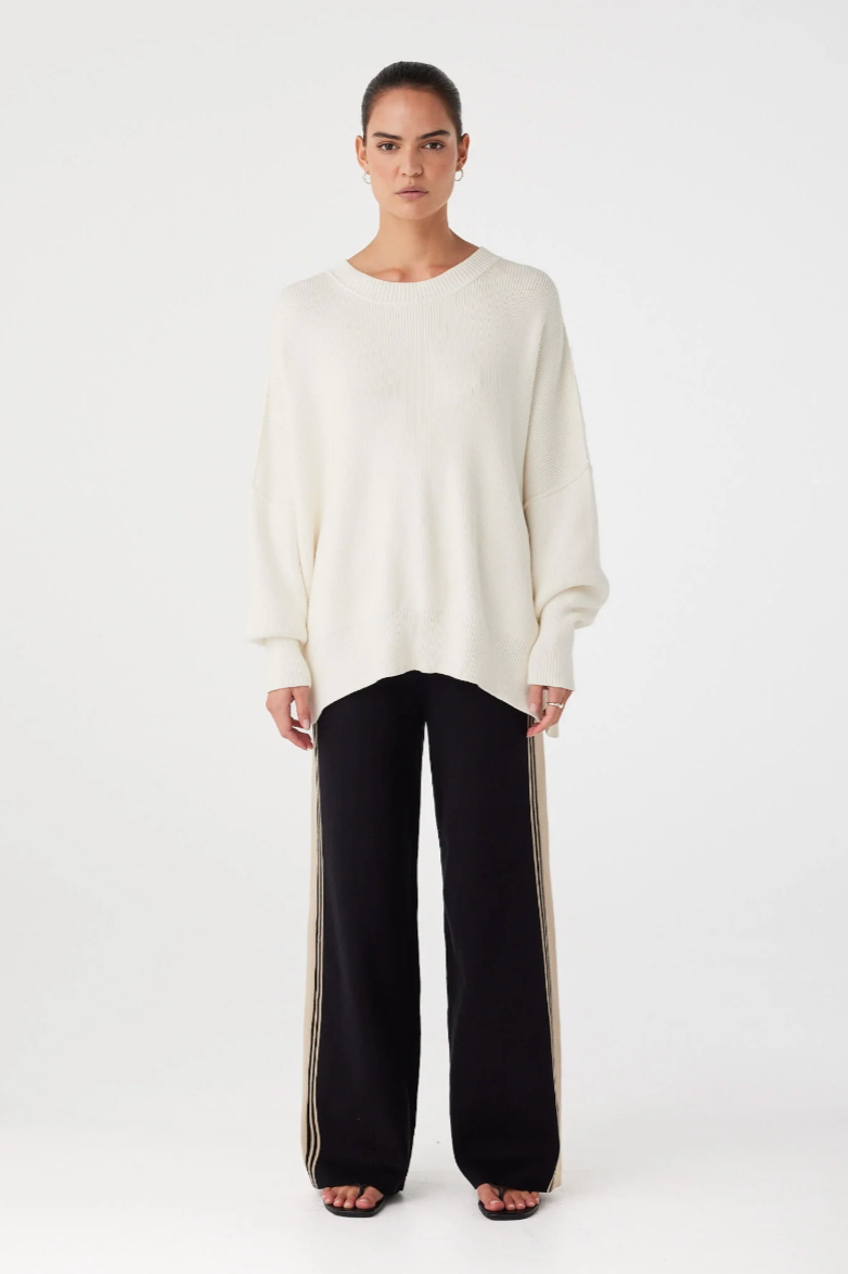 Harper Organic Knit Sweater // Cream
