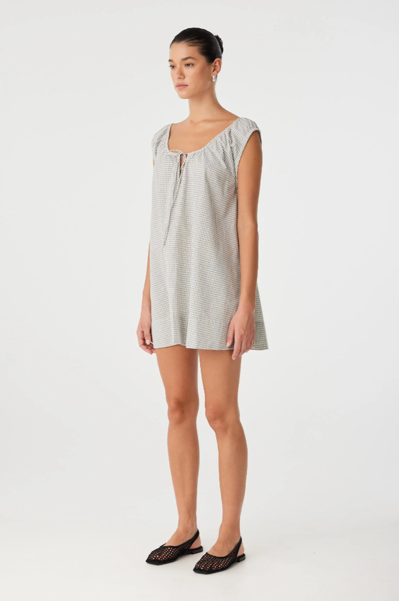 Chloe Mini Dress // Black Check