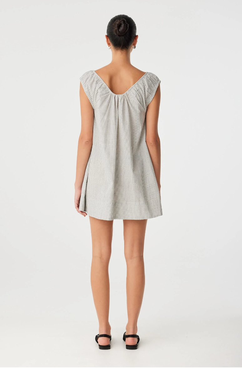 Chloe Mini Dress // Black Check