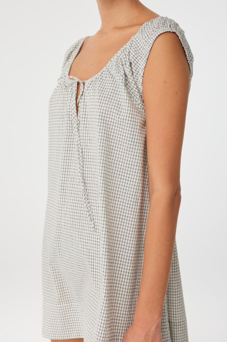 Chloe Mini Dress // Black Check