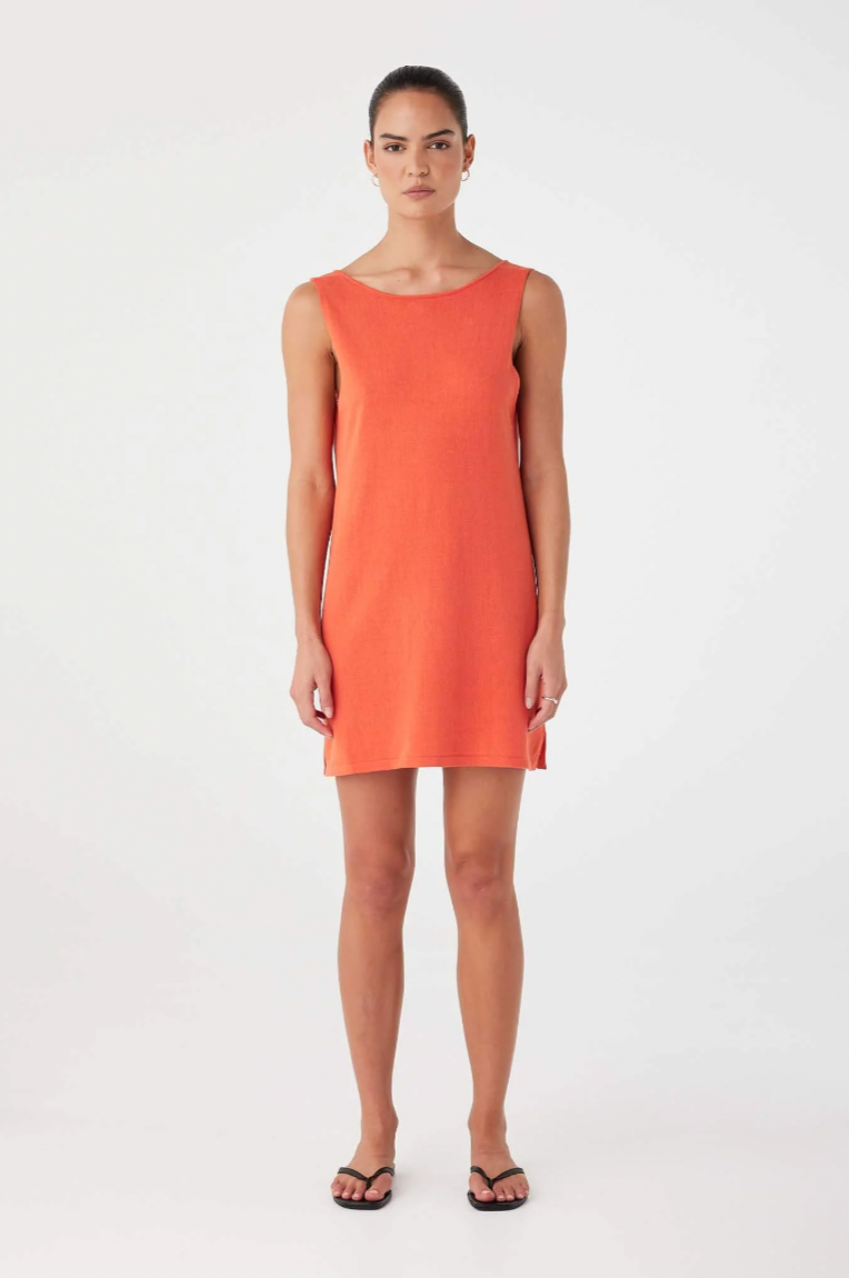Paloma Mini Dress // Mandarin
