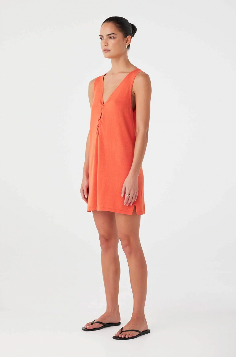Paloma Mini Dress // Mandarin