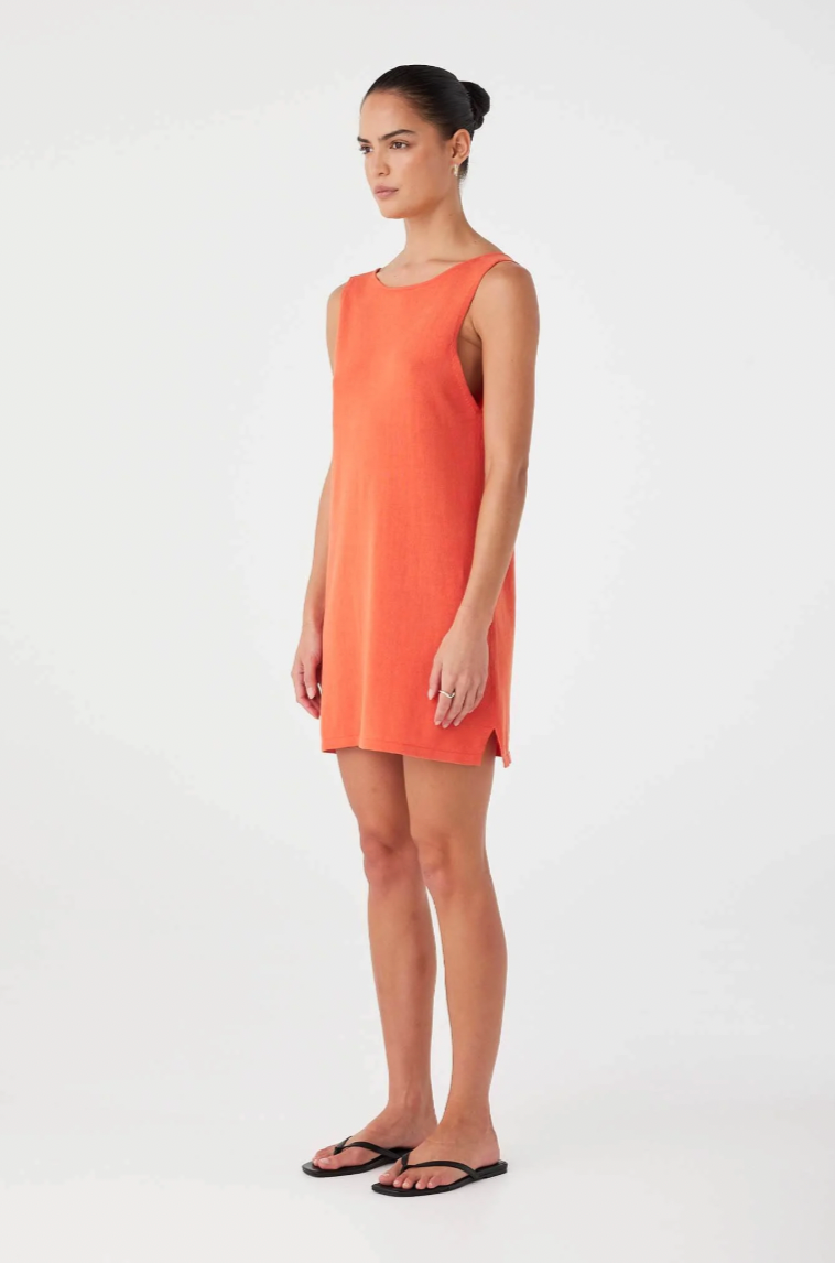 Paloma Mini Dress // Mandarin