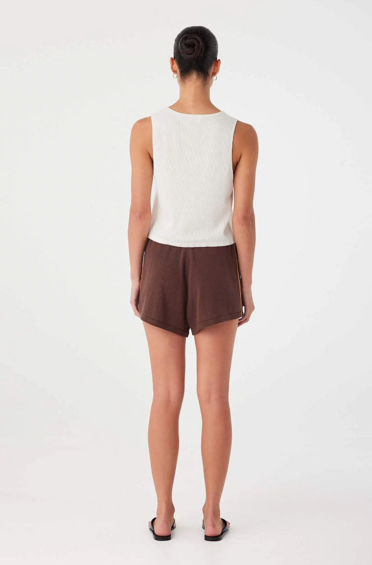 Pippa Drawstring Short // Espresso