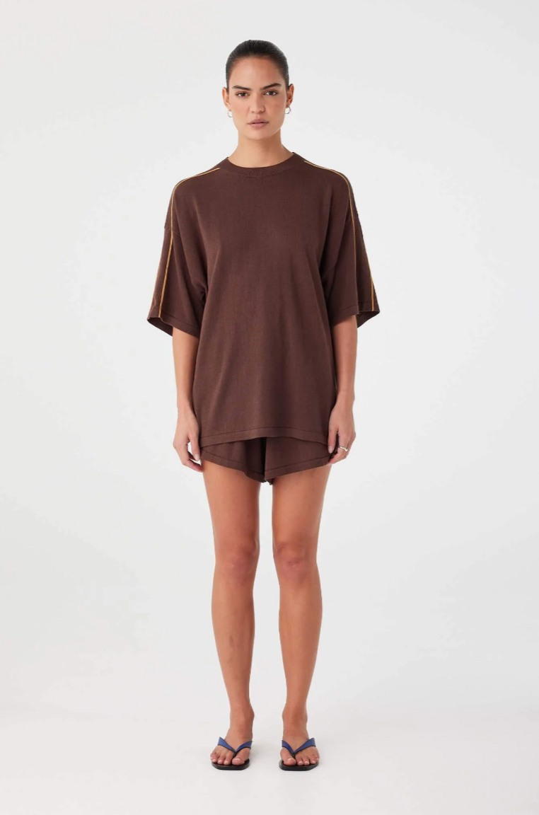Pippa Oversized Tee // Espresso