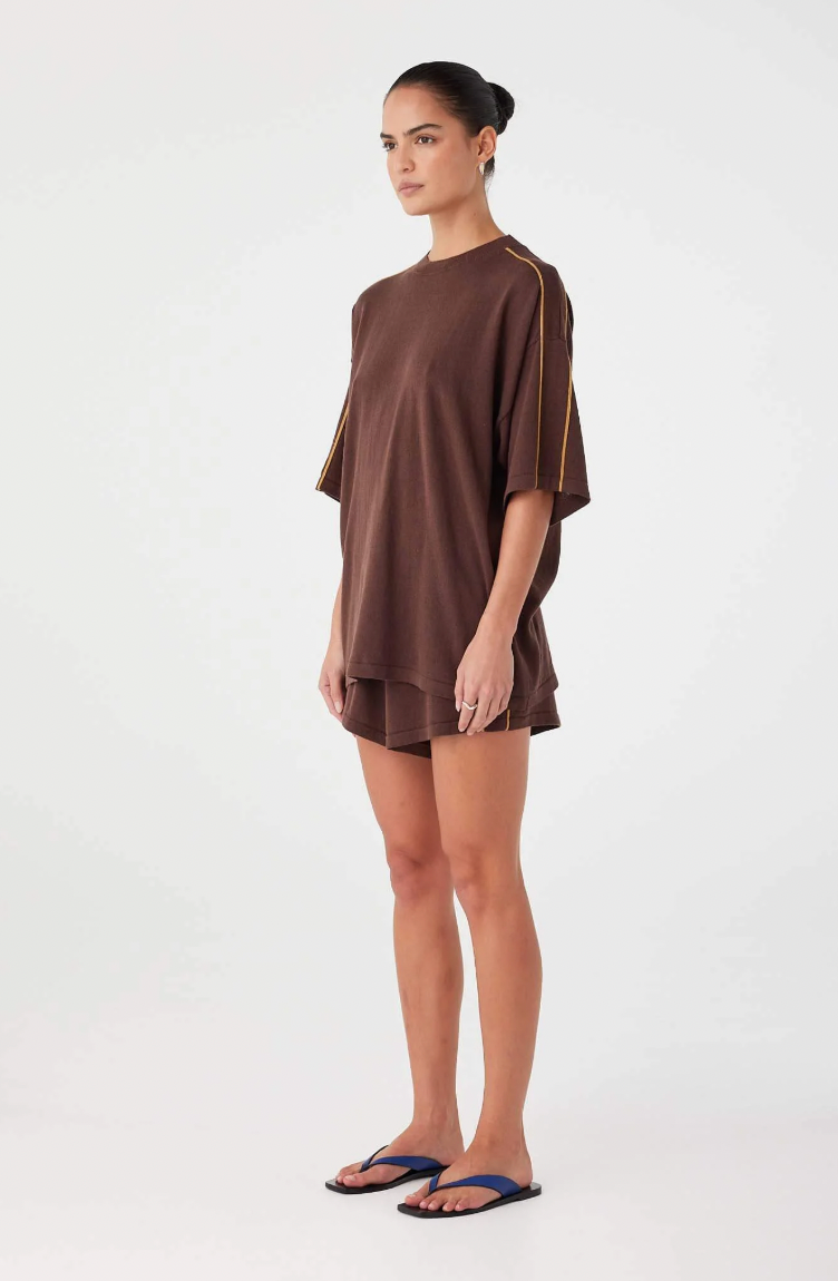 Pippa Oversized Tee // Espresso