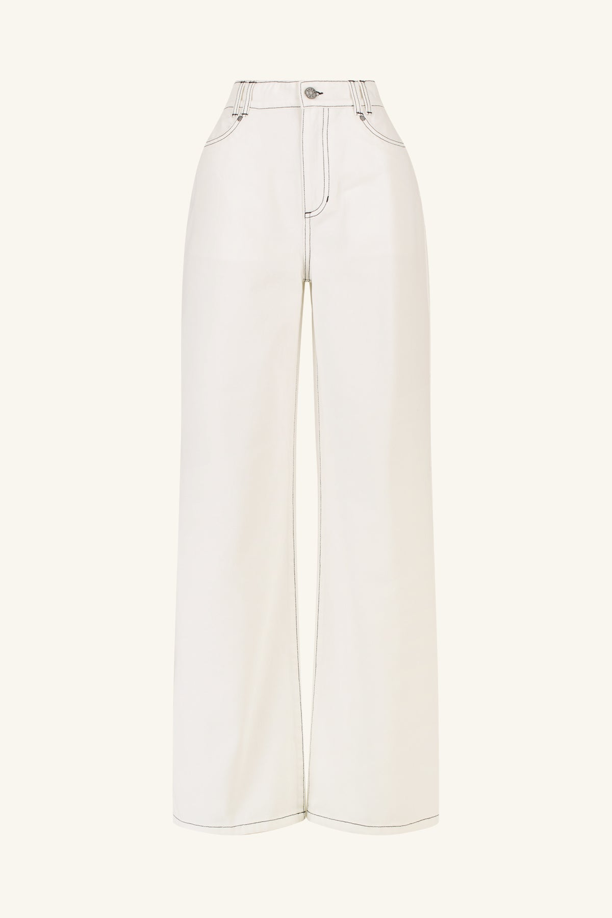 Hana Straight Leg Jean // Ivory