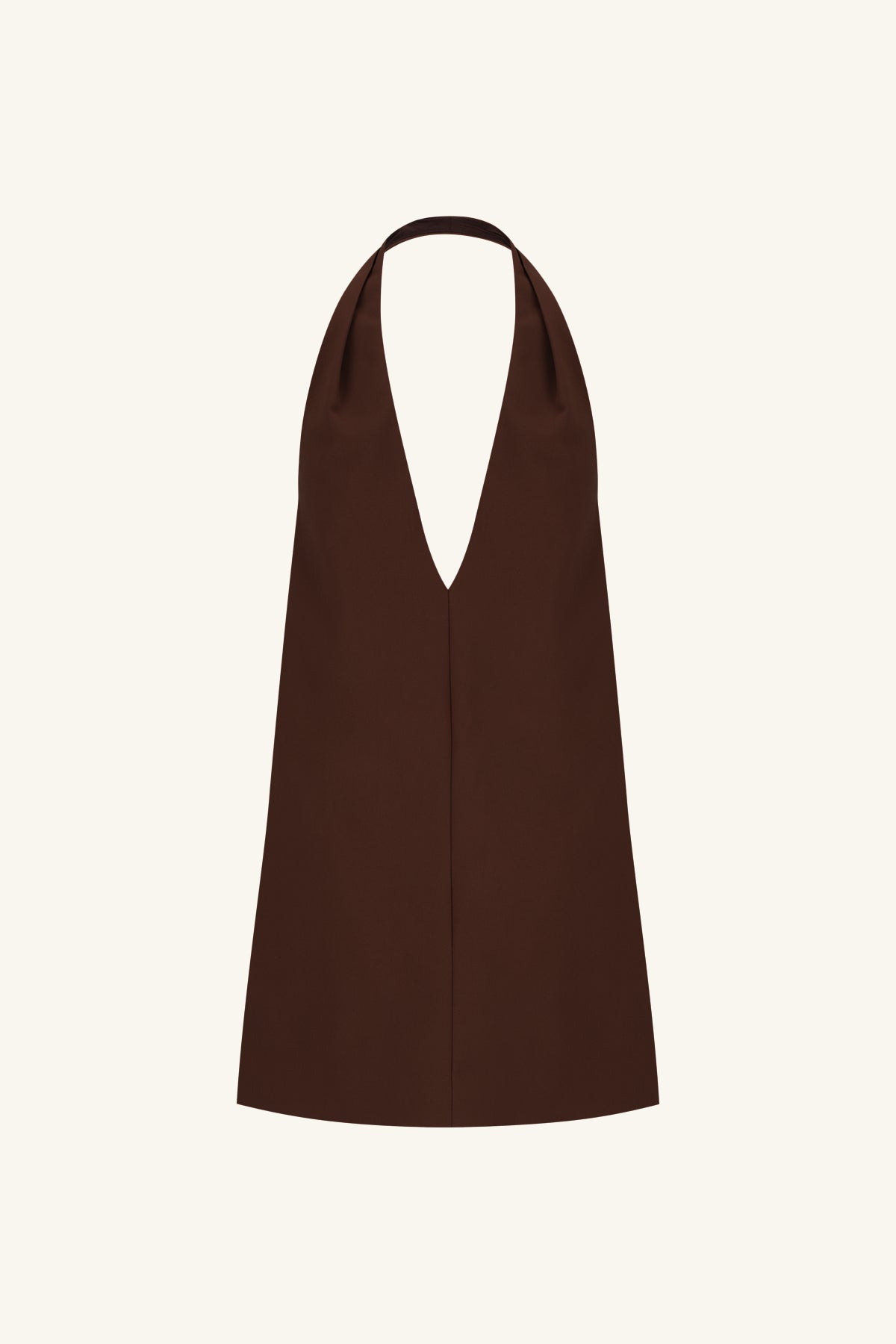 Lani Halter Neck Mini Dress // Espresso