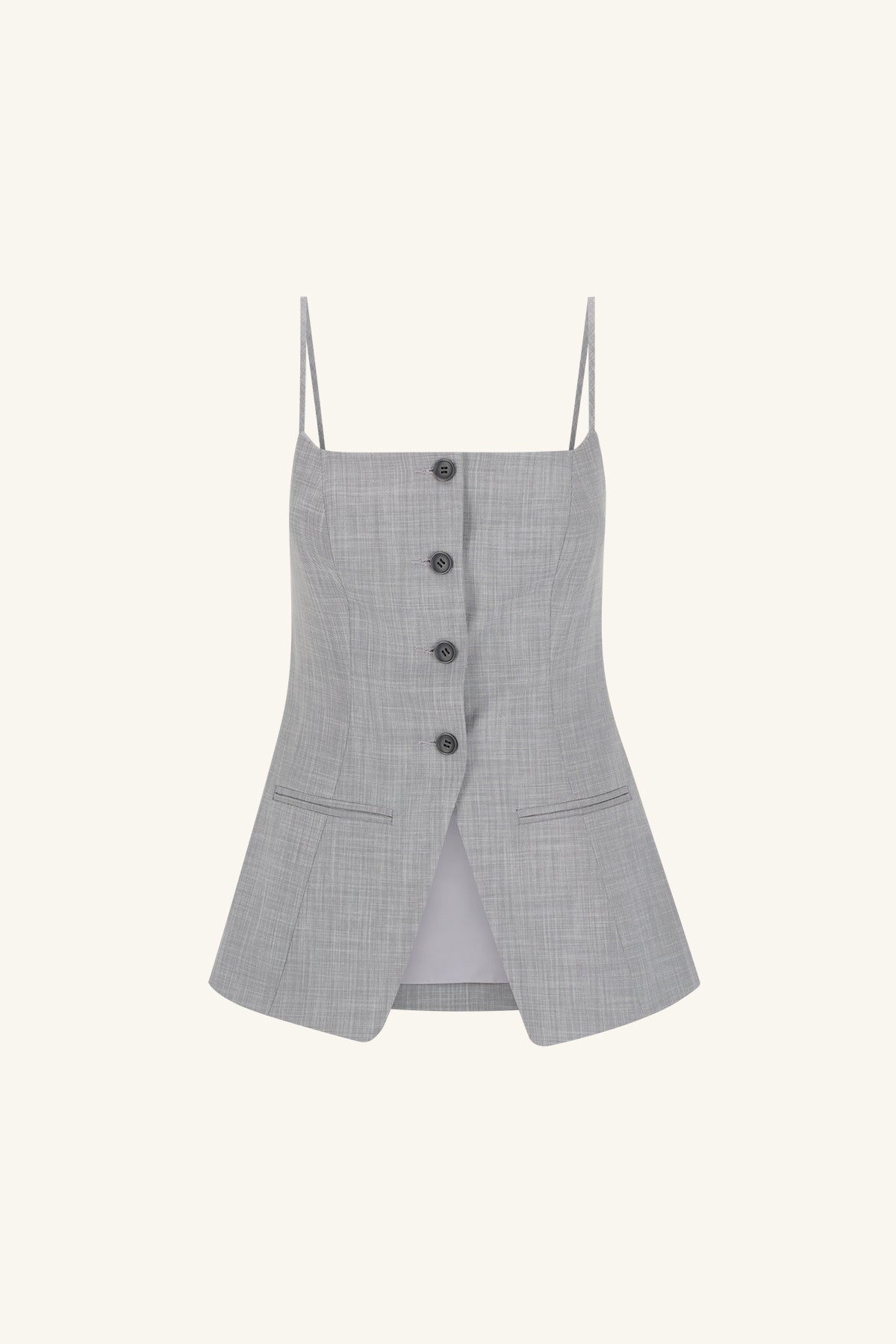 Asher Tailored Top // Smoke Grey