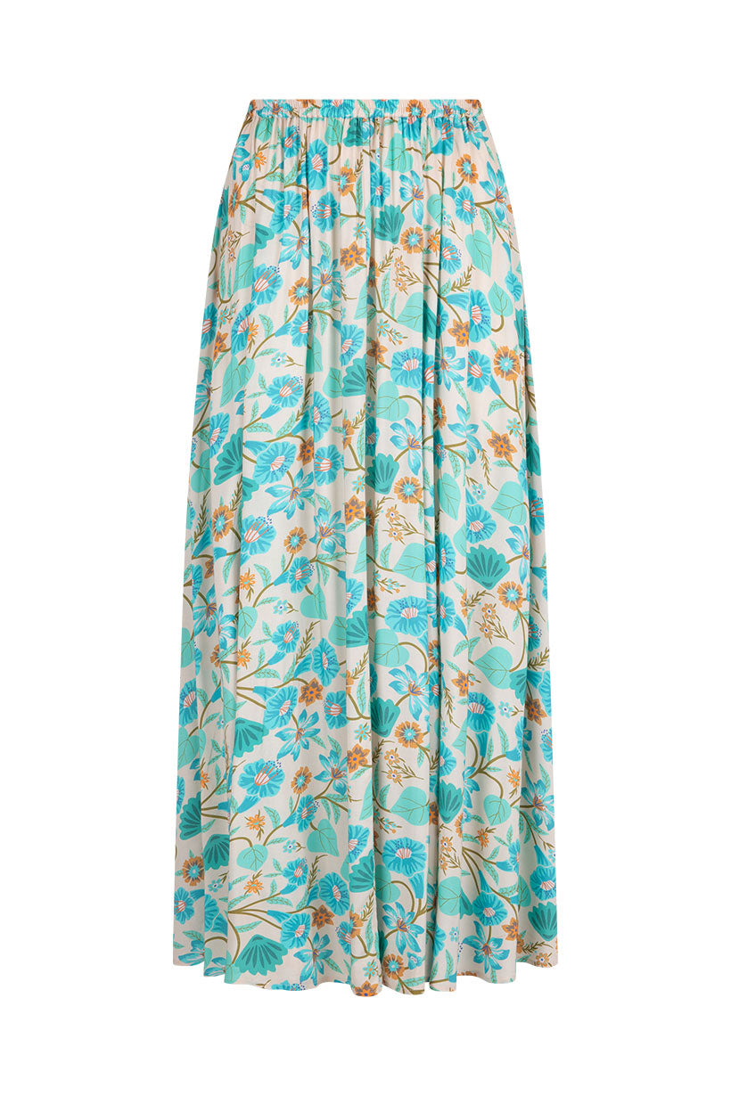 Goldie Maxi Skirt // Lagoon