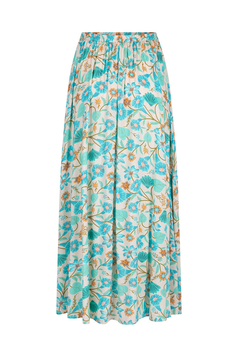 Goldie Maxi Skirt // Lagoon