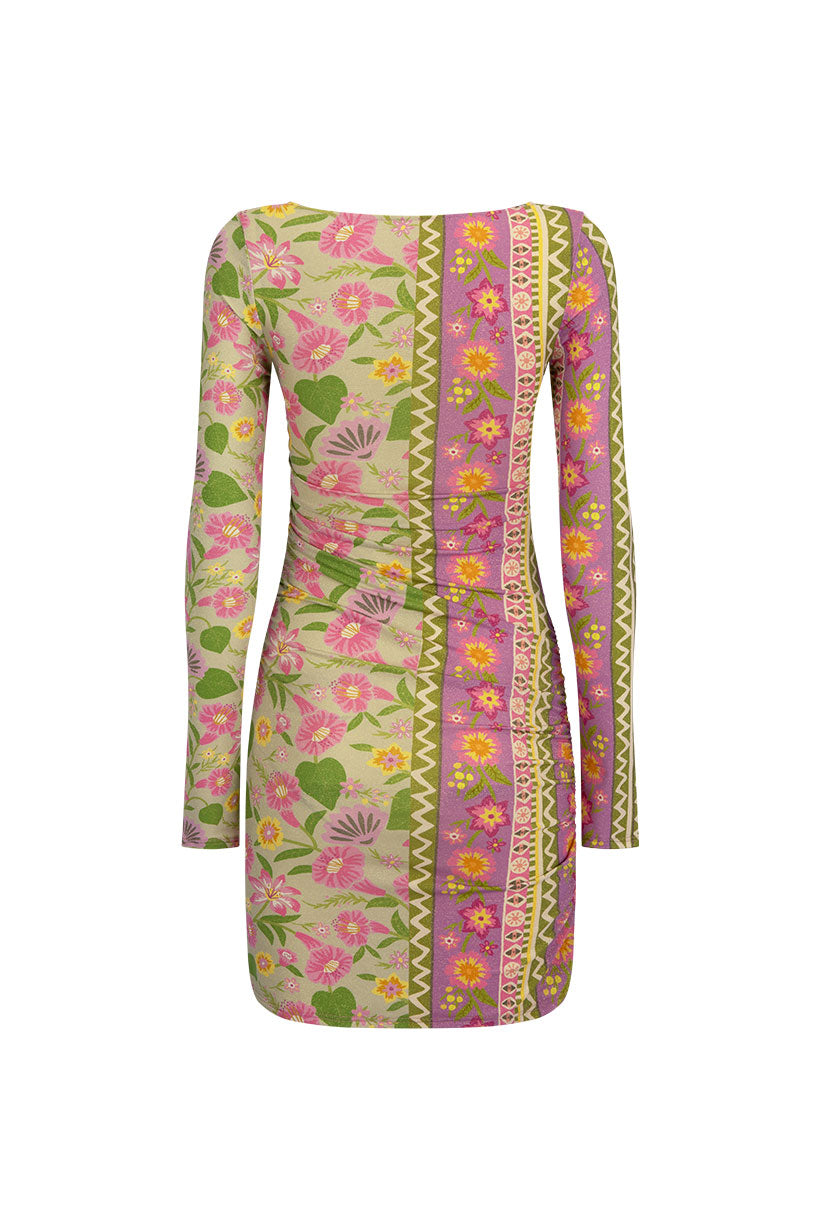 Goldie Shimmer Mini Dress // Desert Rose