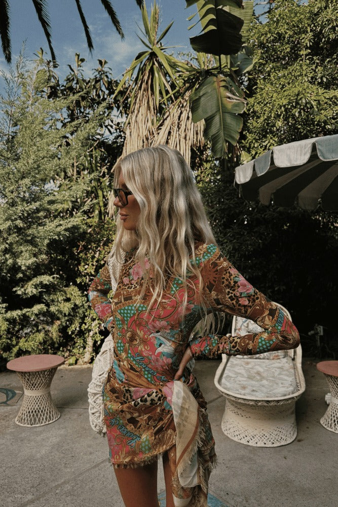 Lovers & Dreamers Mesh Long Sleeve Top // Cosmos Pink