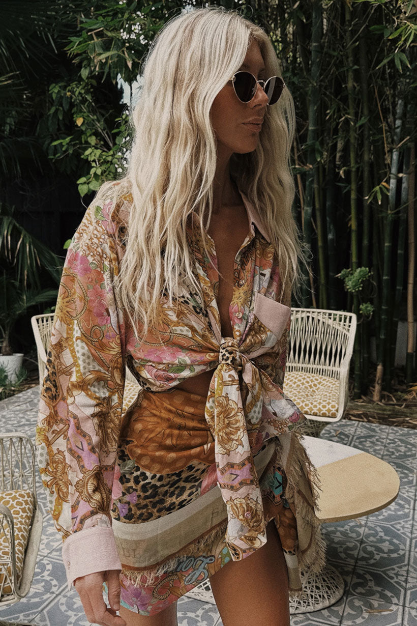 Lovers & Dreamers Shirt // Champagne Peach