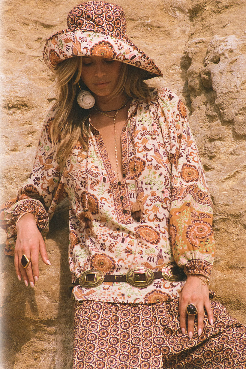 Sannah Blouse // Golden Ochre
