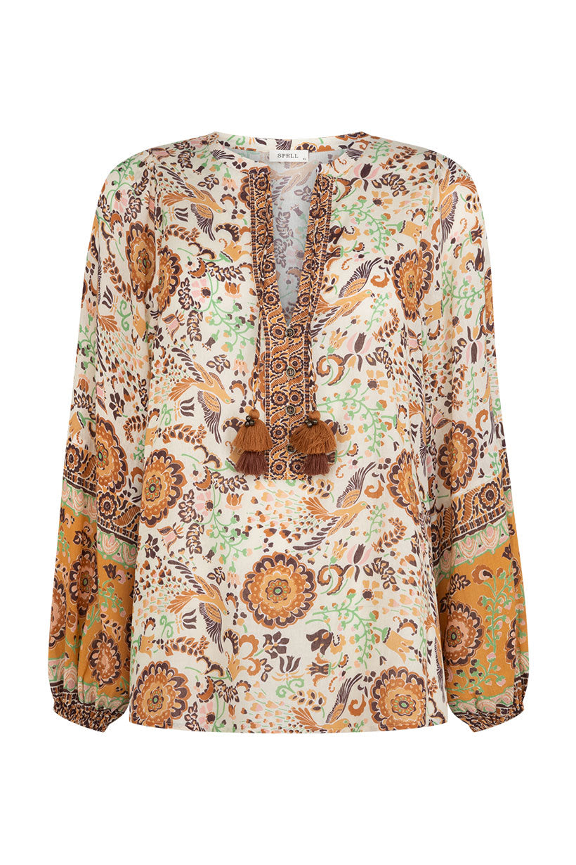 Sannah Blouse // Golden Ochre