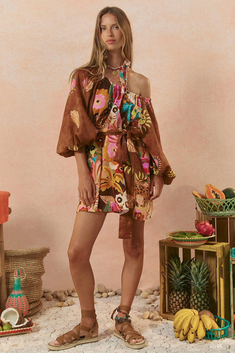 Birth of Venus Tunic Dress // Caramel