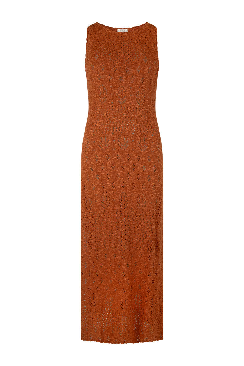 Rhodes Knit Maxi Dress // Cinnamon