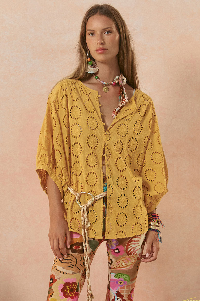 Yaya Lace Blouse // Golden Sun
