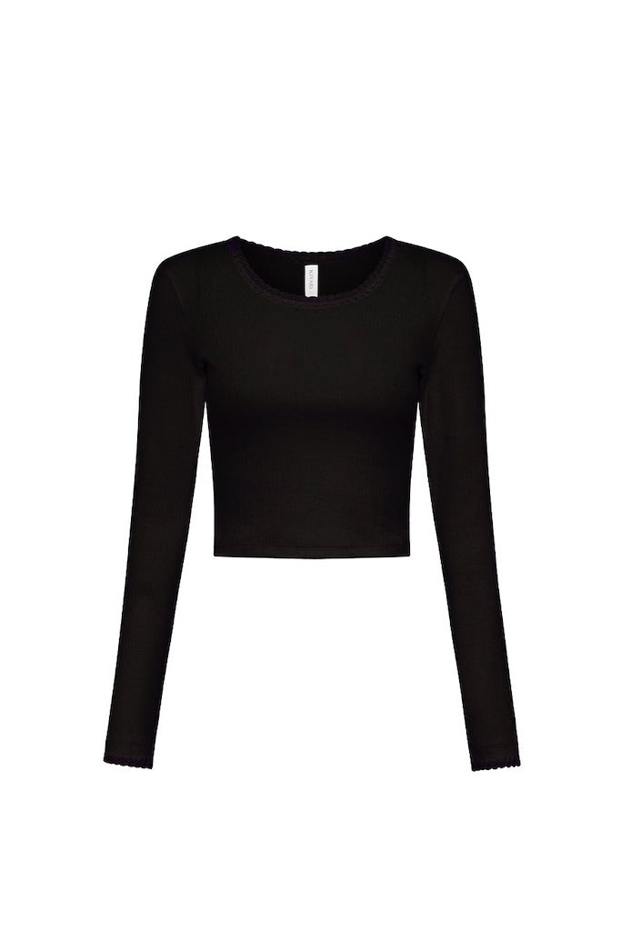 Tallulah Crop Top // Black