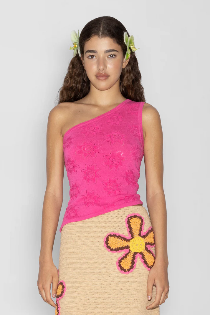 Bettina One Shoulder Top // Candy