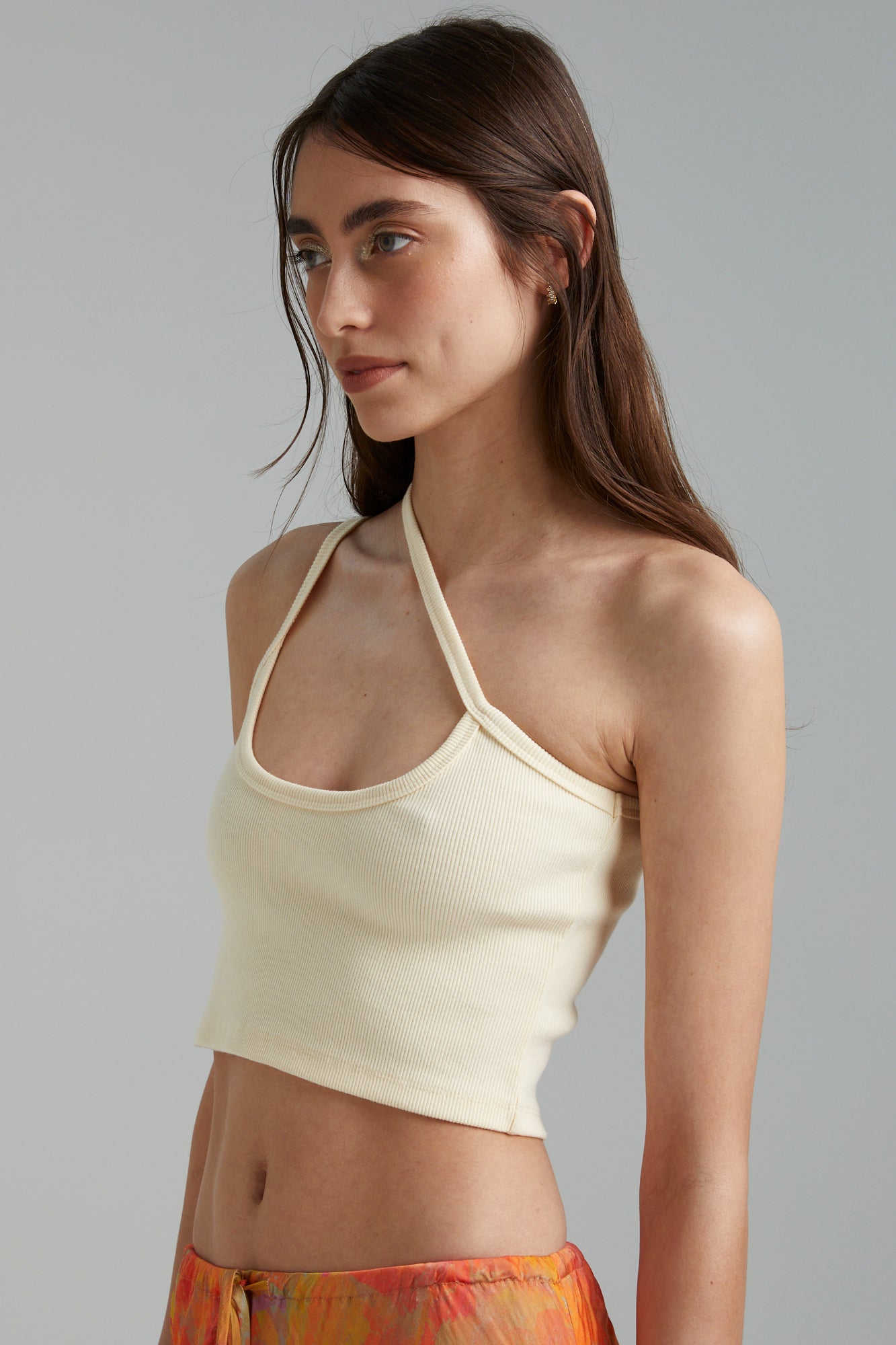 One Shoulder Cross Over Top // Vanilla Sky