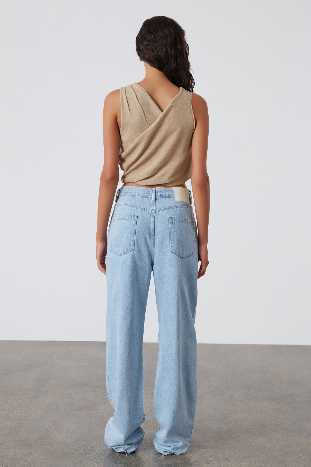 Recycled Cotton Mid Rise Jean // Light Wash