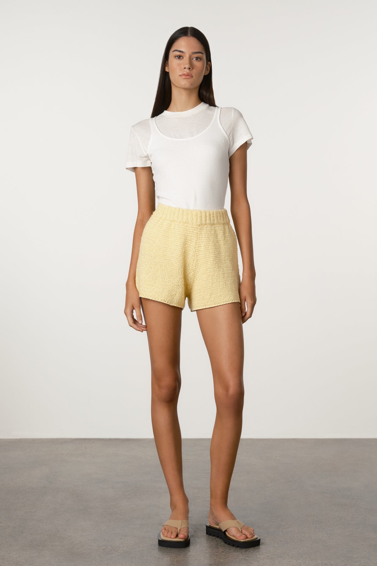Textured Knit Short // Butter