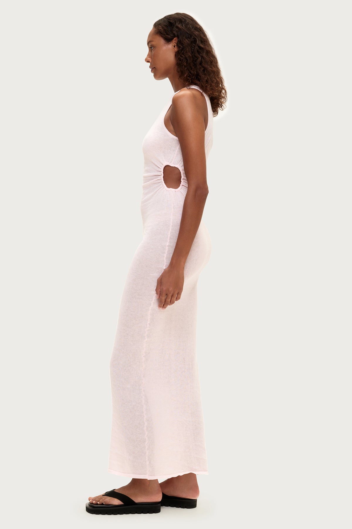 Cut Out Knit Dress // Soft Pink – Isla Samsara