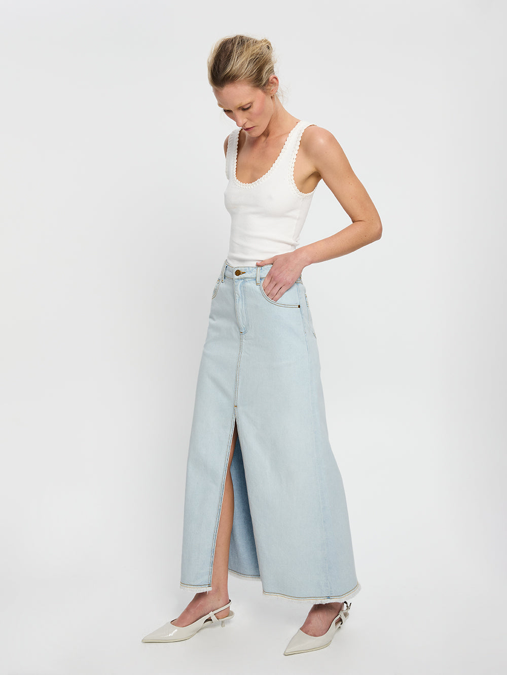 Zoya Skirt // Pale Indigo