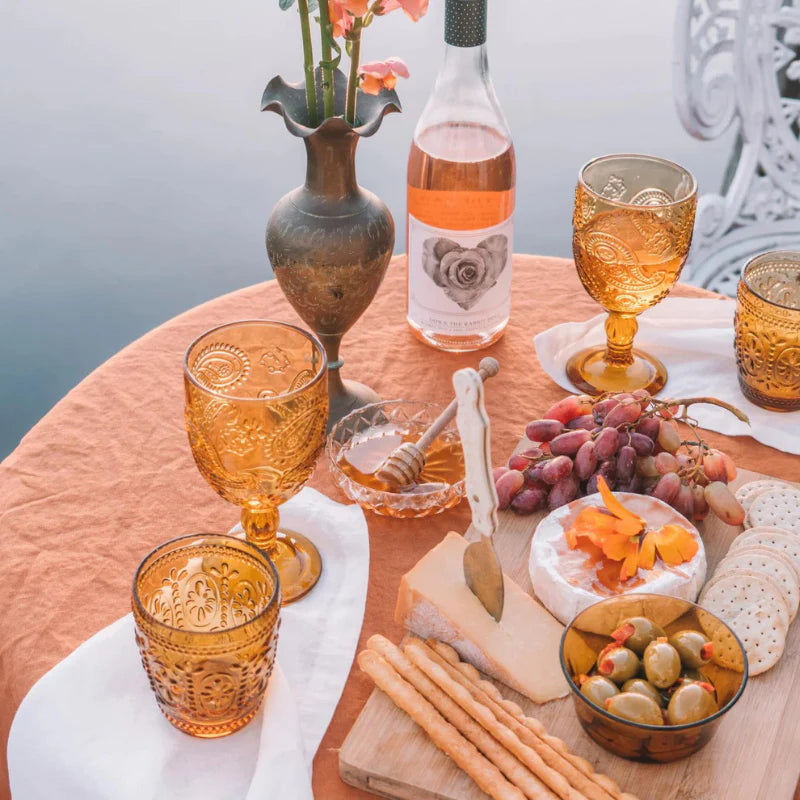 Goblet Set of 2 // Amber