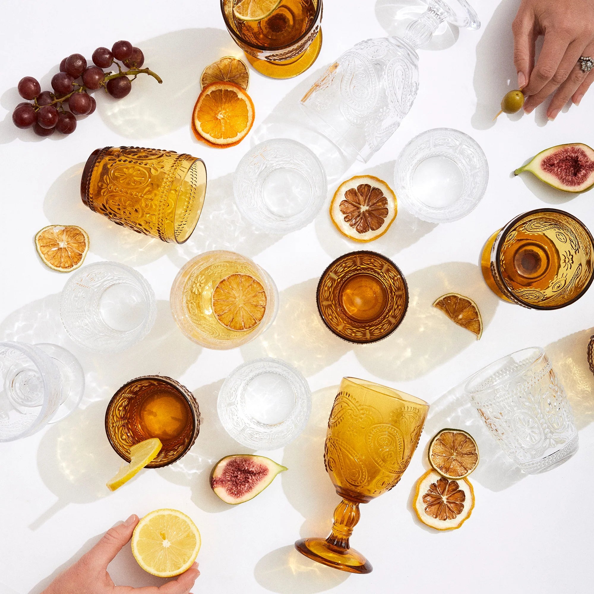 Tumbler Set of 4 // Amber