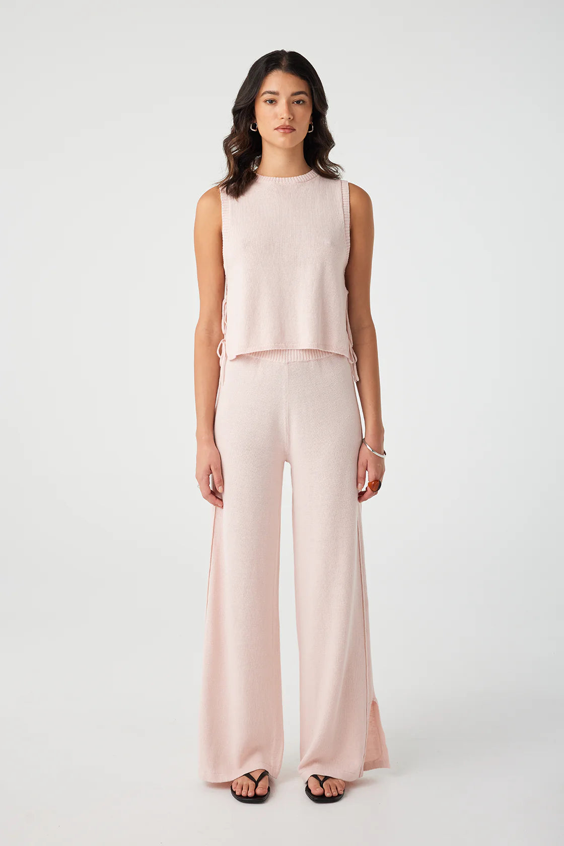 Poppy Cotton Linen Pant // Soft Pink
