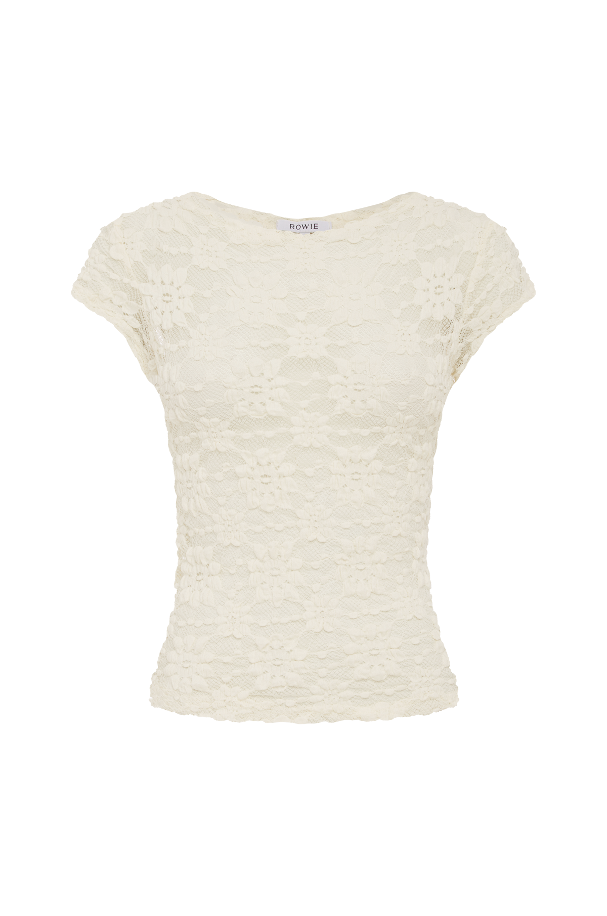 Galo Sunflower Lace Tee // Creme