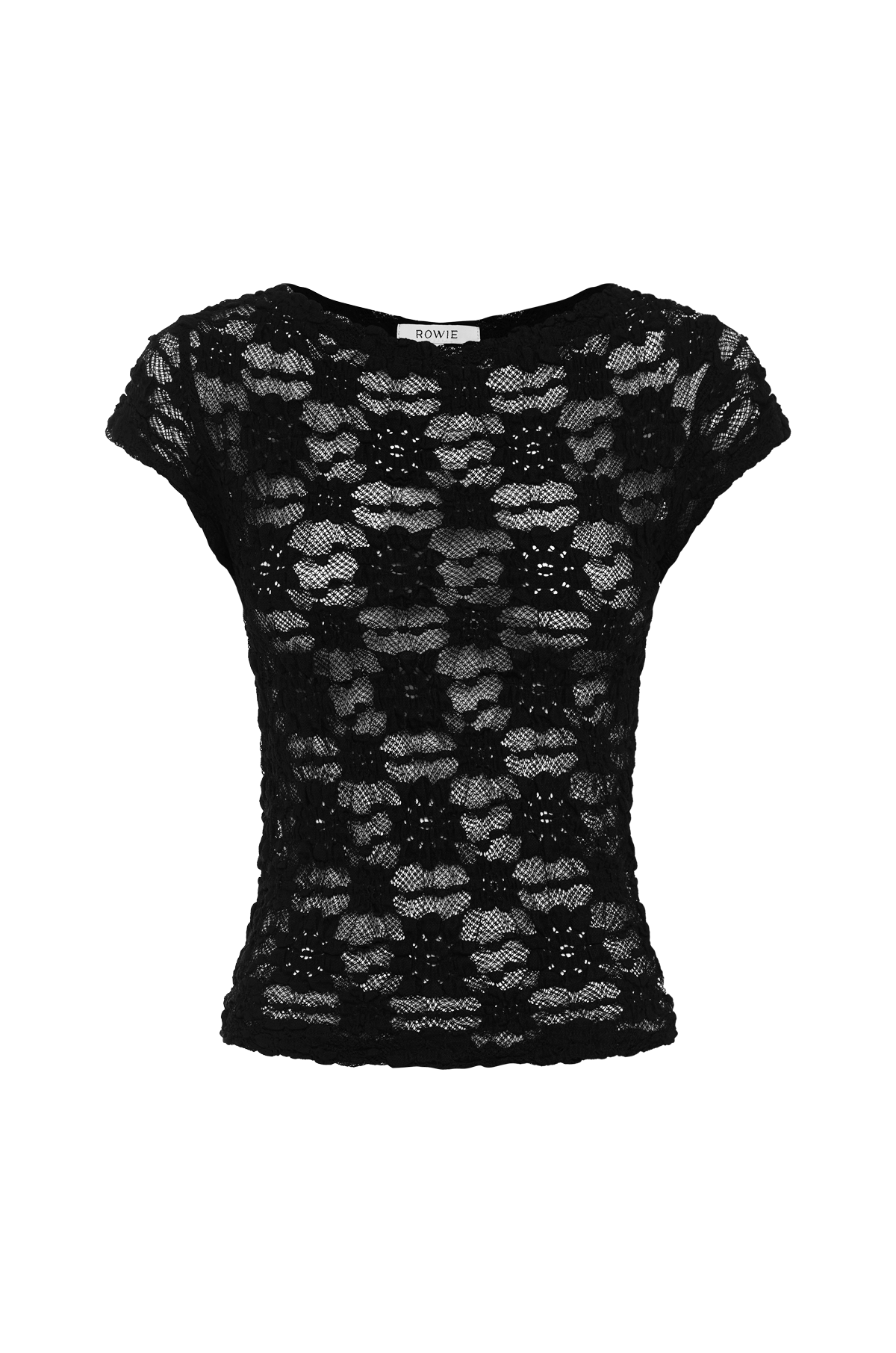 Galo Sunflower Lace Tee // Noir