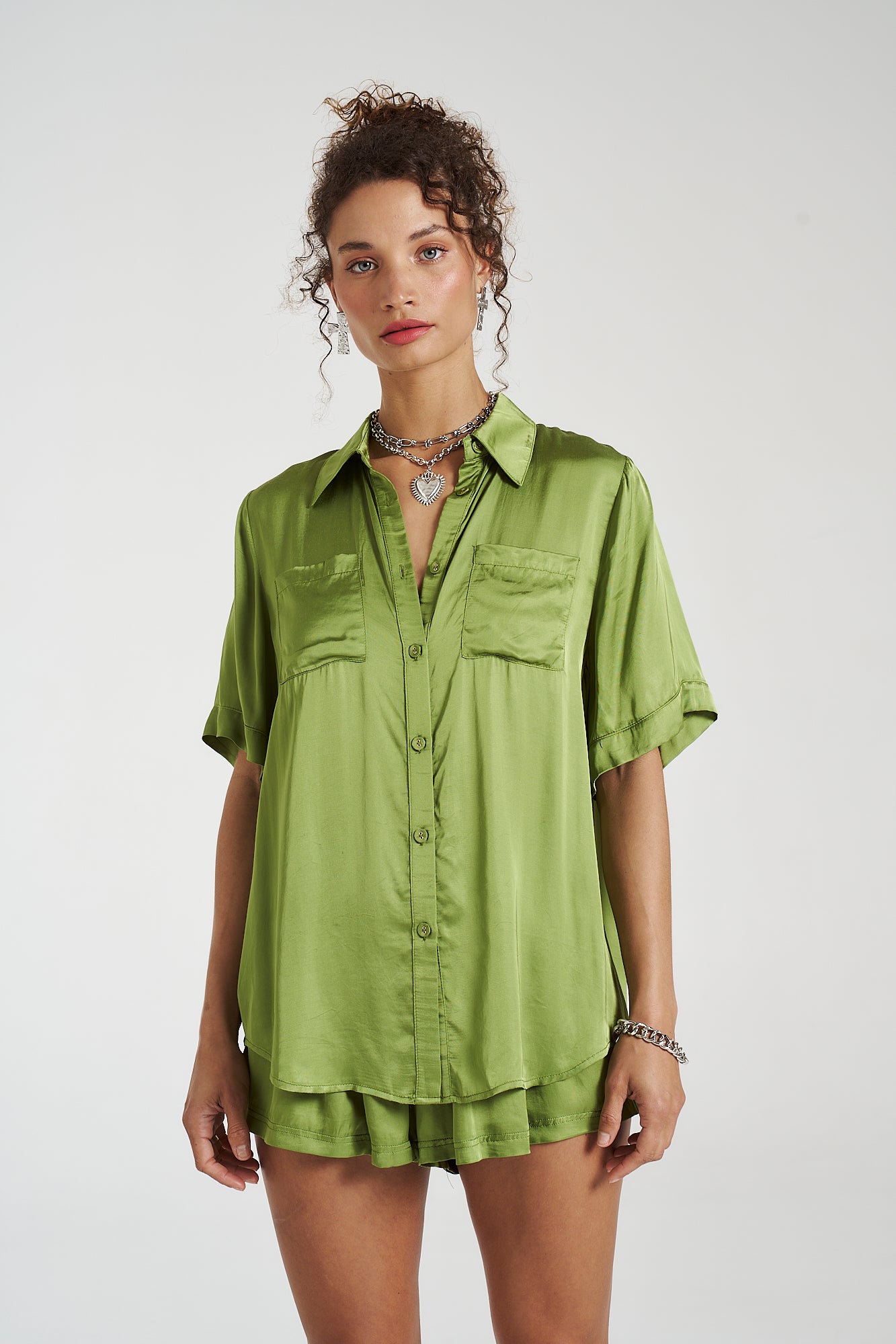 Button Up Shirt // Moss