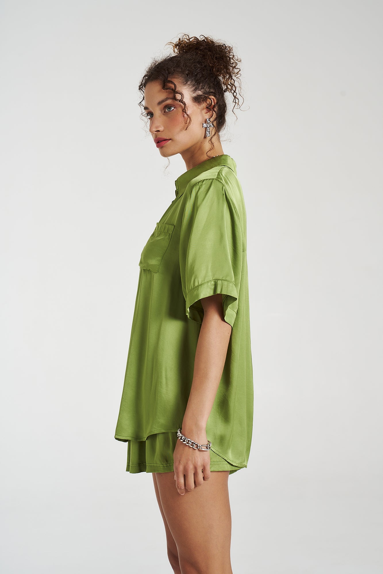 Button Up Shirt // Moss