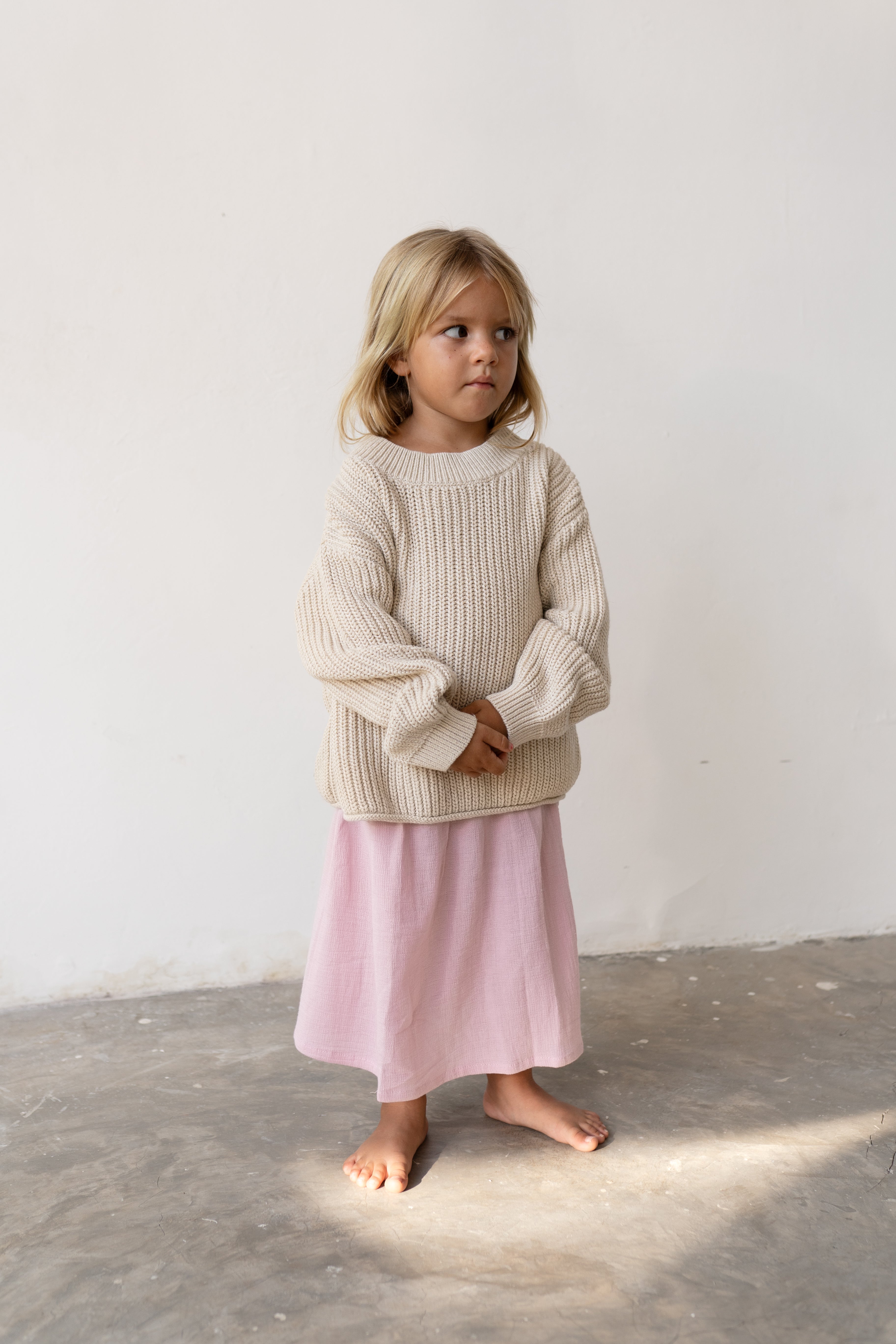 Chunky Knit Jumper // Natural