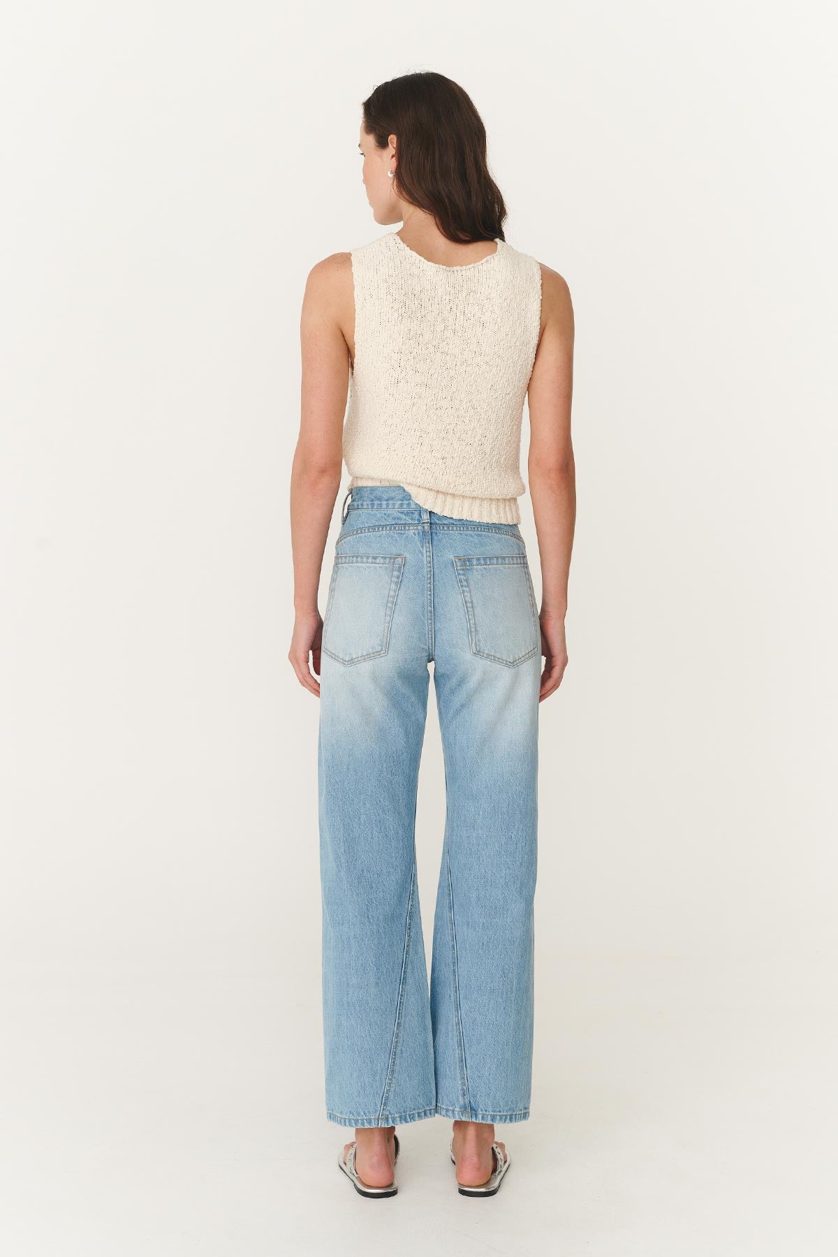 Percy Curve Seam Jeans // Faded Blue