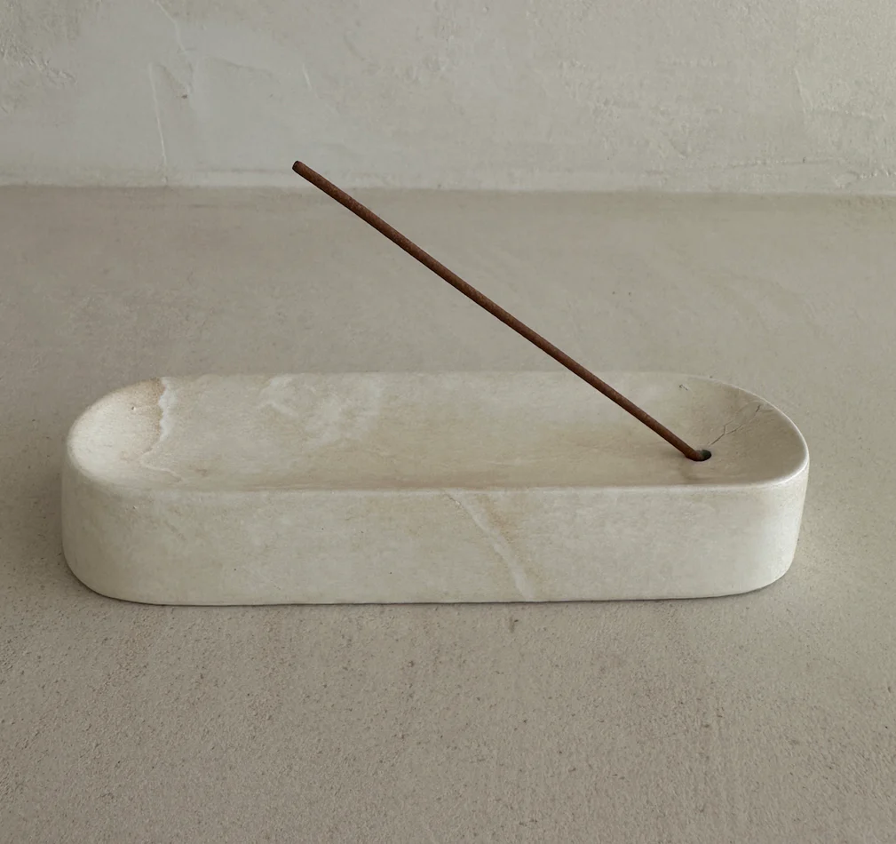 Ceramic Incense Holder // White