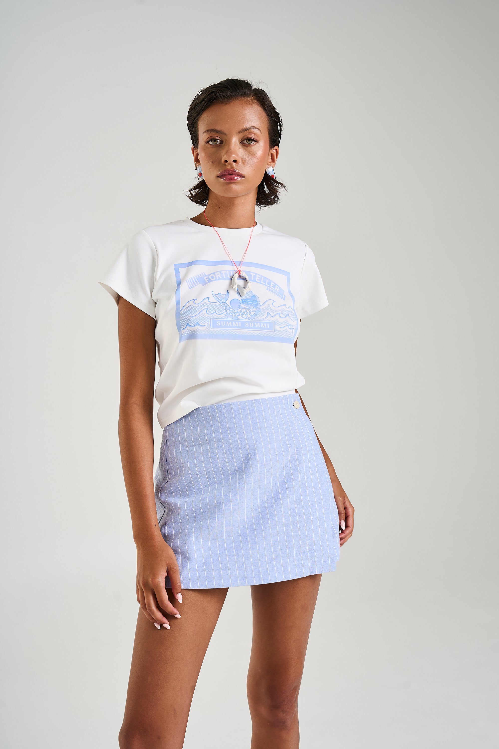 A-Sym Skort // Sea Stripe