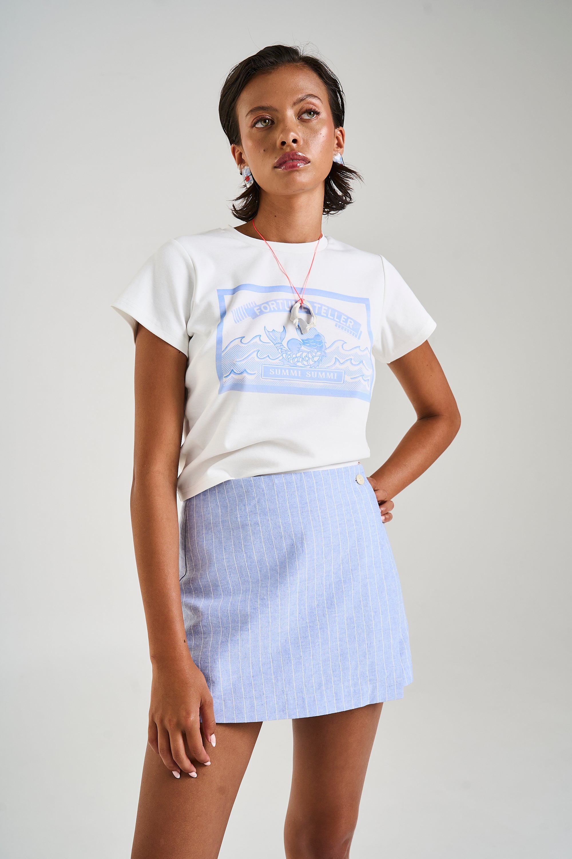 A-Sym Skort // Sea Stripe