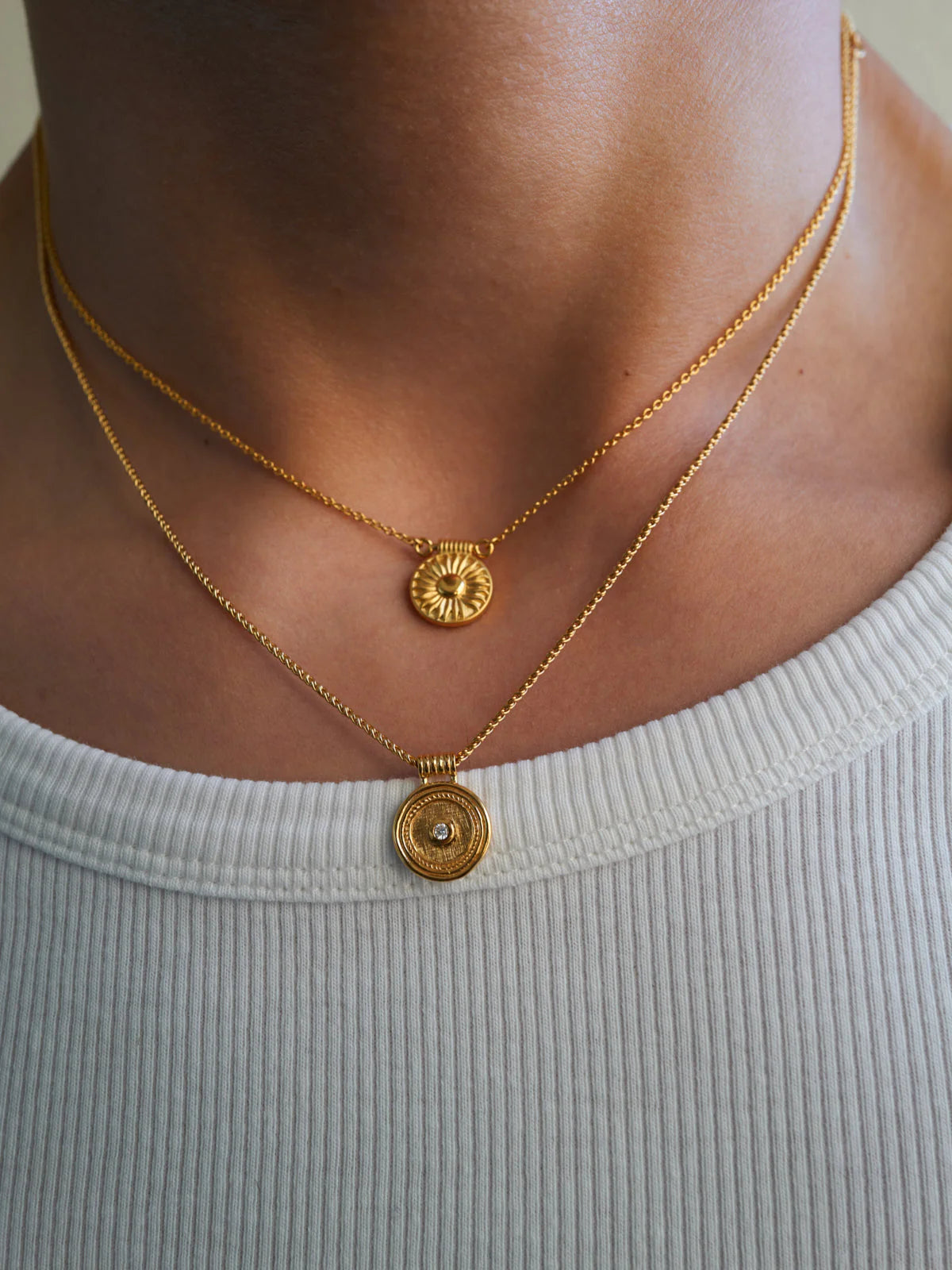 Capella Coin Necklace // Gold Vermeil