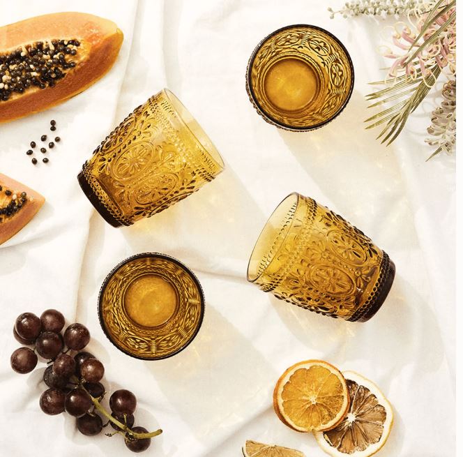 Tumbler Set of 4 // Amber