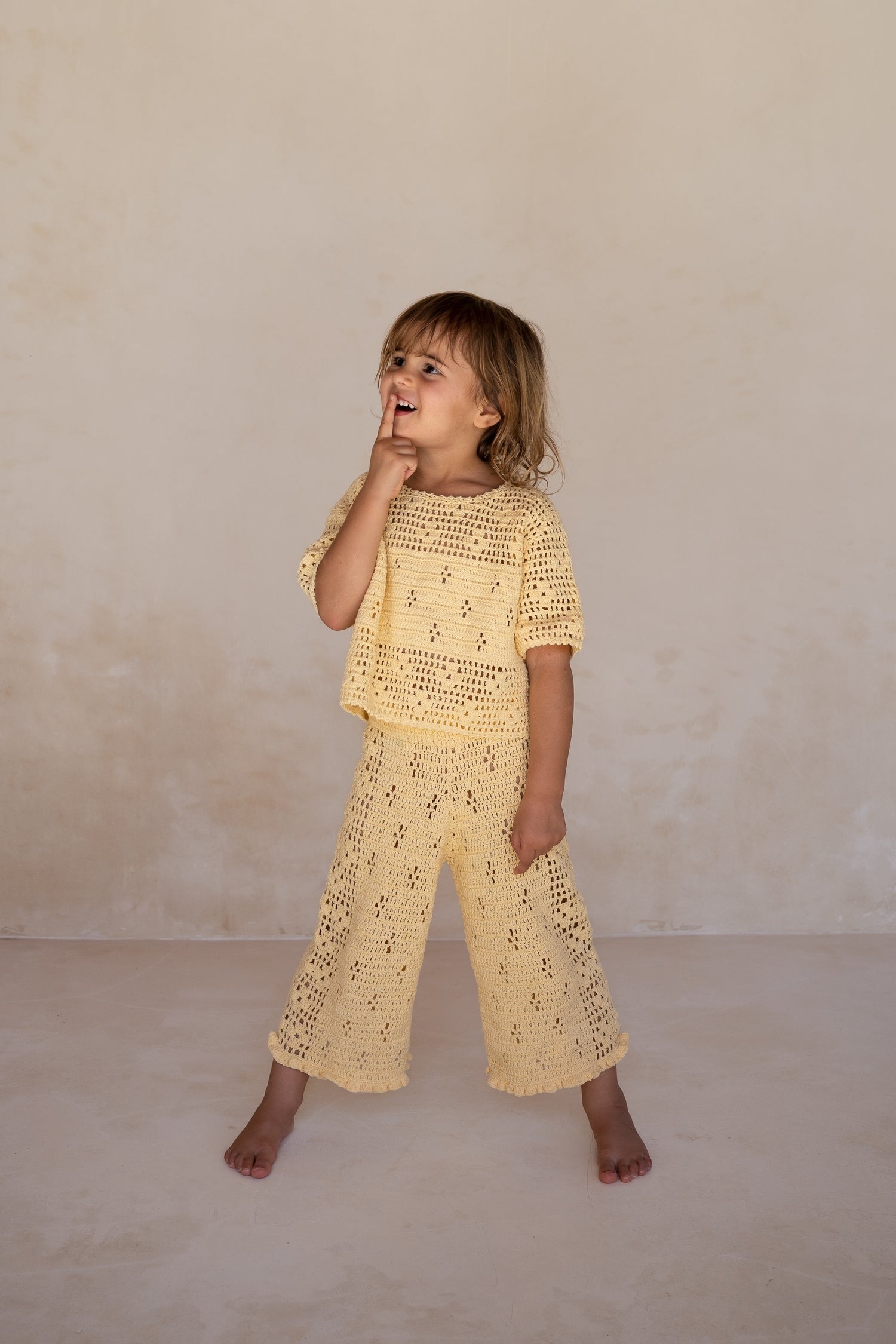 Filet Crochet Pants // Butter