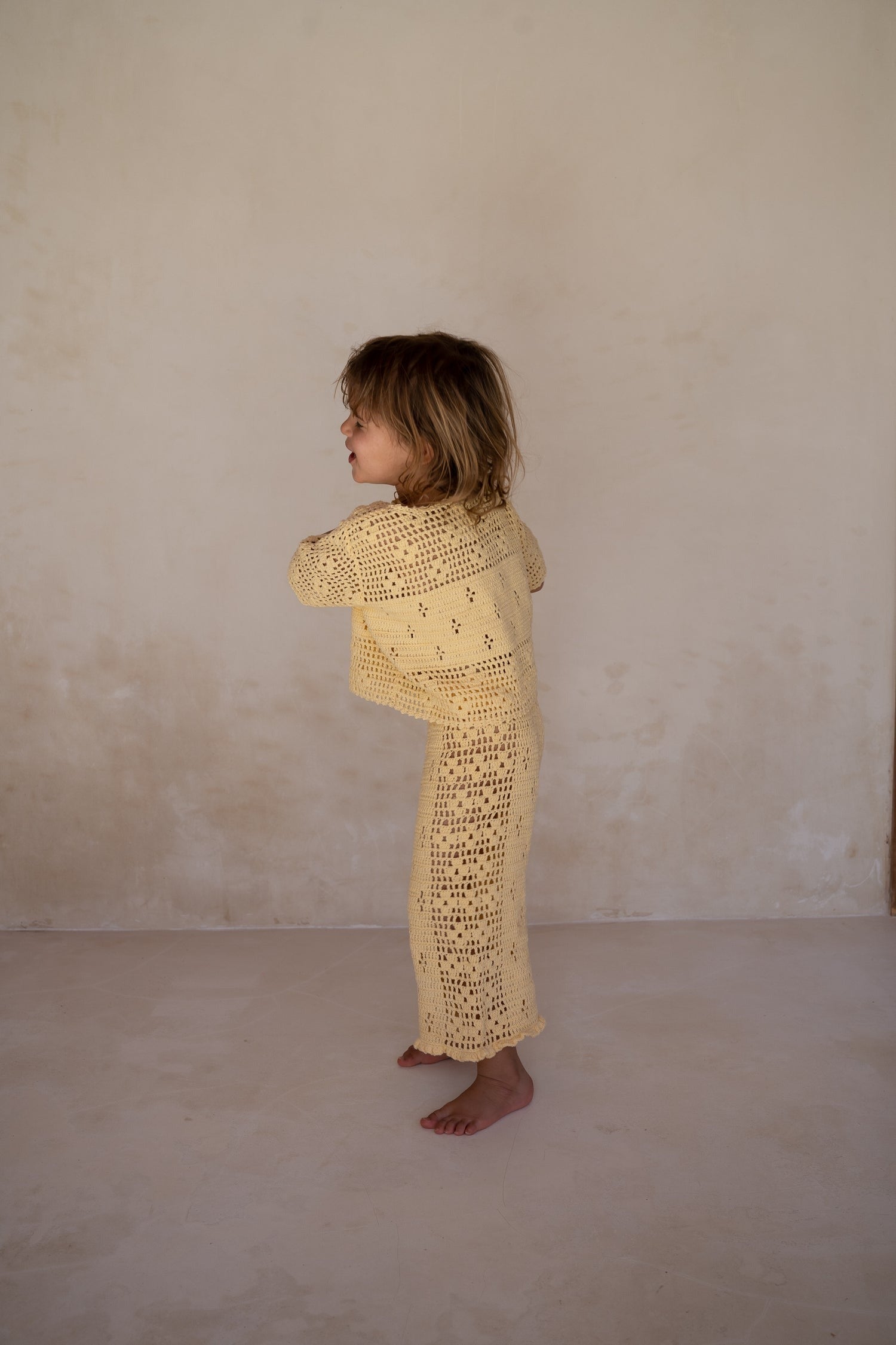 Filet Crochet Pants // Butter